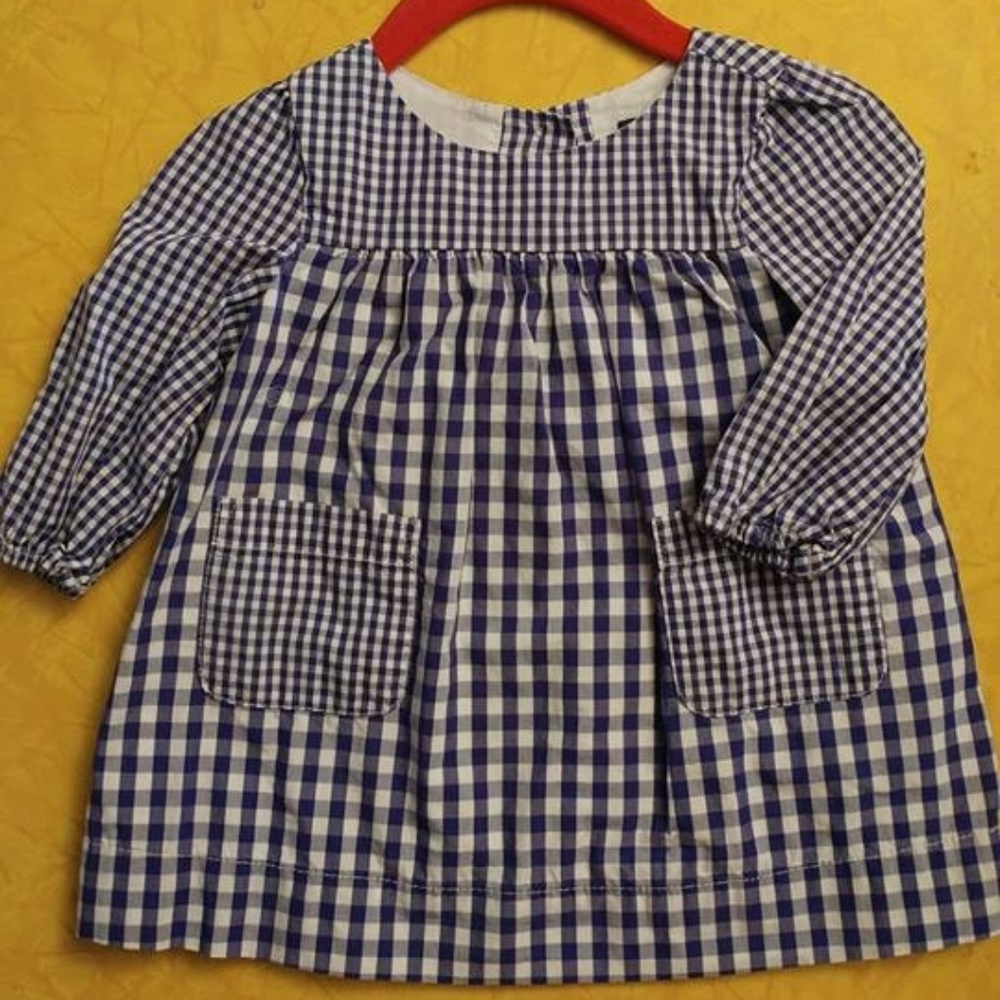 Like new! Baby Gap Blue and White Check Dress